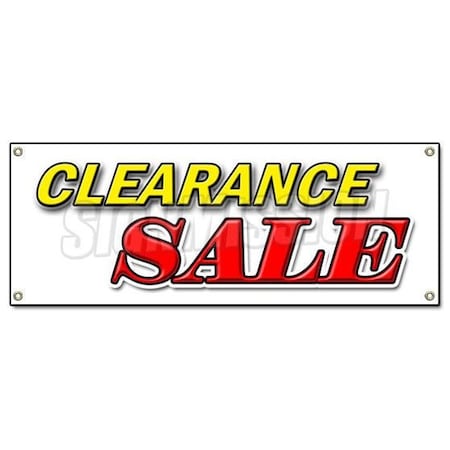 Signmission CLEARANCE SALE BANNER SIGN retail signs huge 50% slashed discount bargain B-Clearance Sale